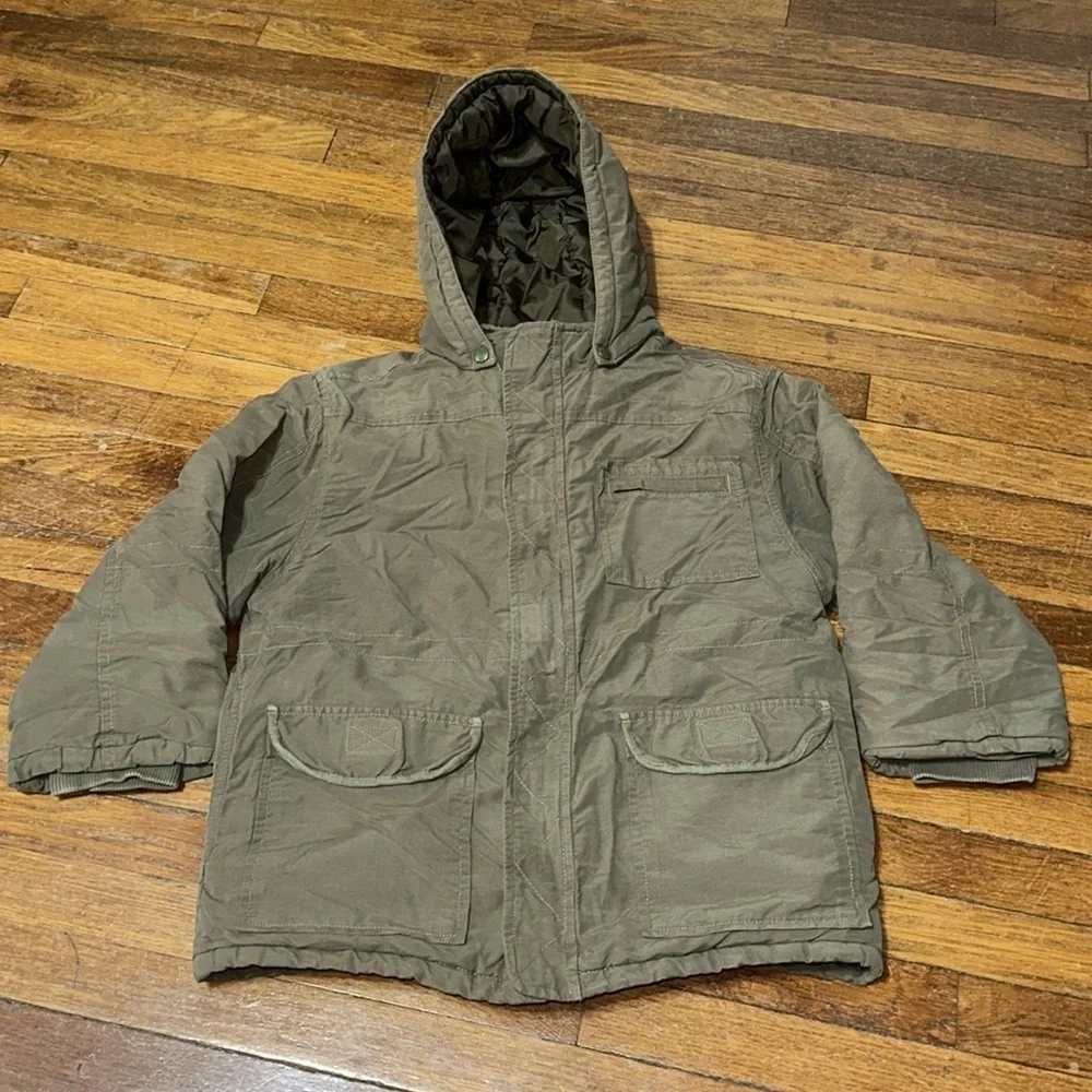 Gymboree Boy’s Olive Green 3-in-1 Winter Jacket, Medium (8)